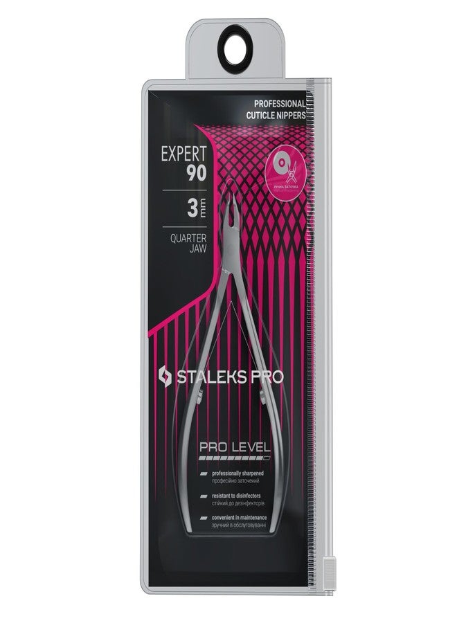 STALEKS PRO Expert 90 3mm Professional Cuticle Nippers – Stainless Steel Skin Nippers for Manicure - Image 2